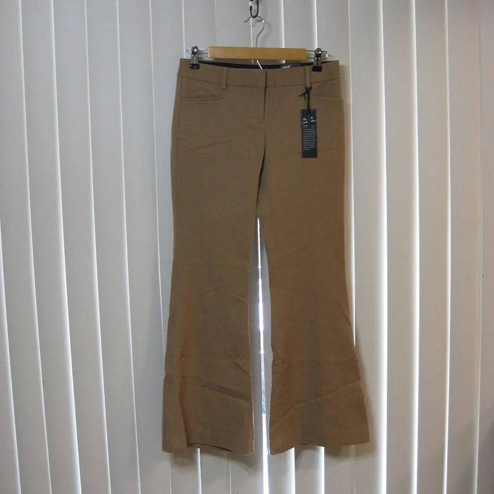NWT Express tan khaki Columnist dress pants trousers 0 S short